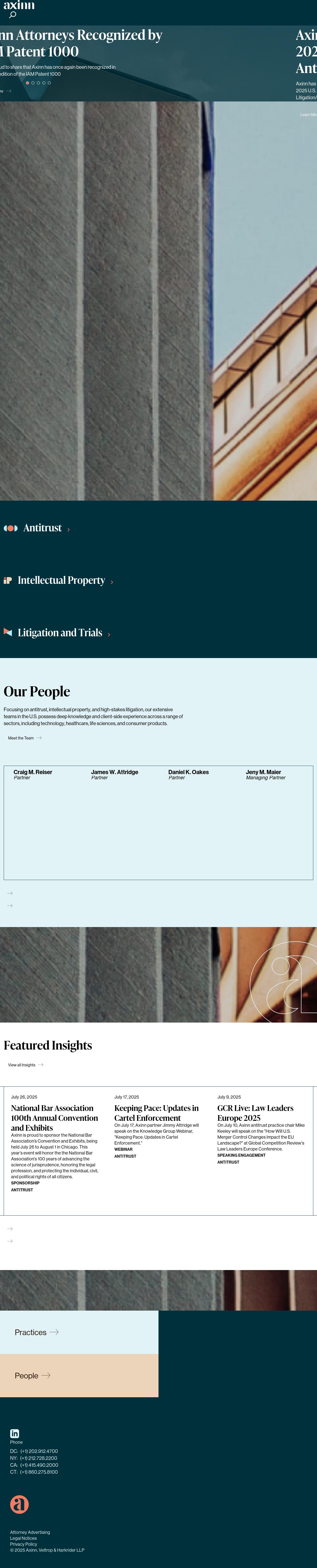 Axinn, Veltrop & Harkrider LLP - Washington DC Lawyers