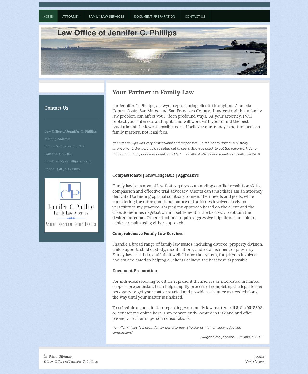 Law Offices of Jennifer C. Phillips - Oakland CA Lawyers