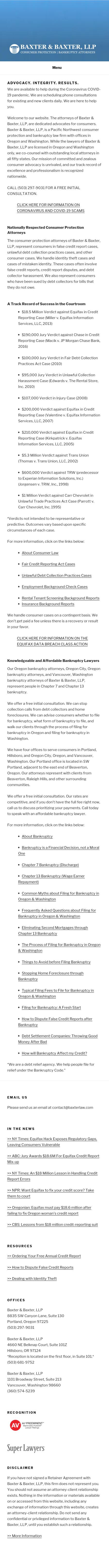 Baxter & Baxter, LLP - Hillsboro OR Lawyers