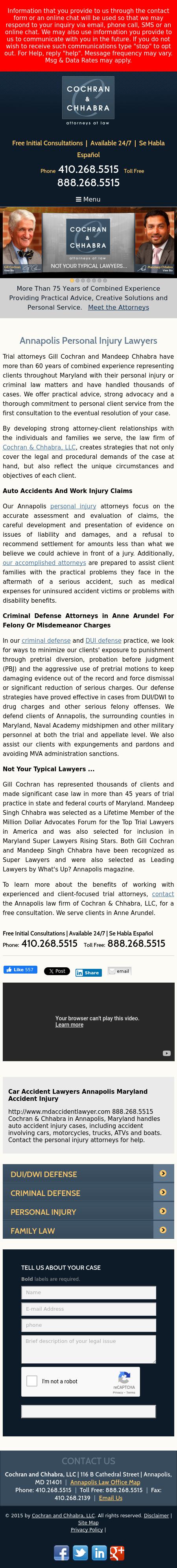 Cochran and Chhabra, LLC - Annapolis MD Lawyers
