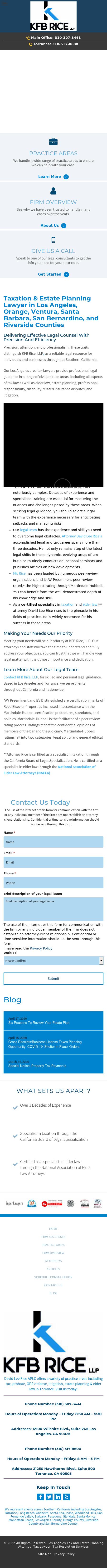 David Lee Rice, A Professional Law Corporation - Torrance CA Lawyers