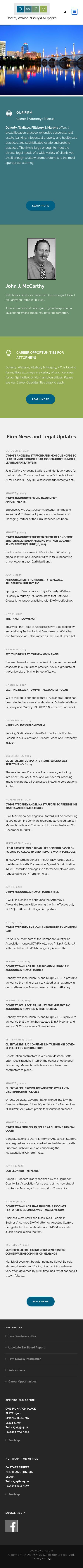 Doherty, Wallace, Pillsbury & Murphy PC - Springfield MA Lawyers