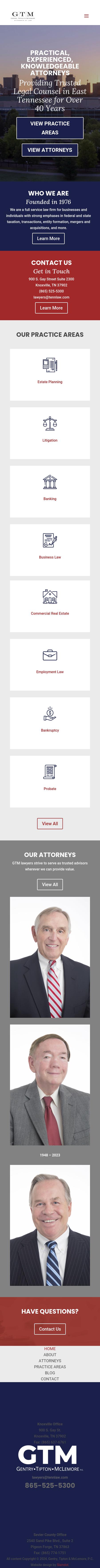 Gentry, Tipton & McLemore, P.C. - Knoxville TN Lawyers