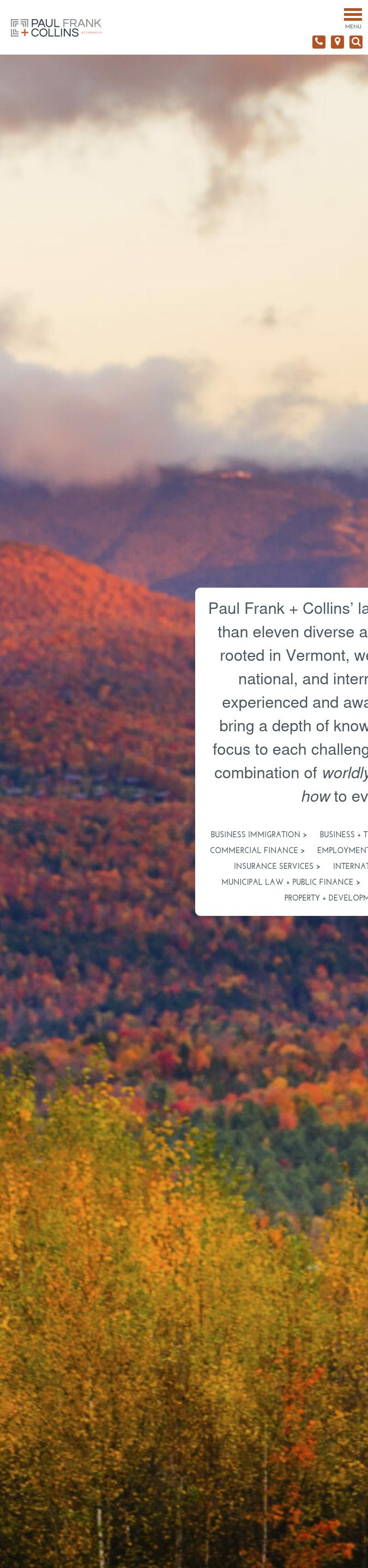 Paul Frank + Collins P.C. - Burlington VT Lawyers