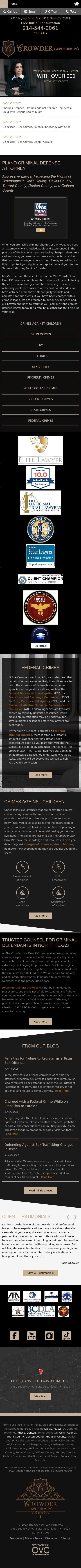 The Crowder Law Firm, P.C - Plano TX Lawyers