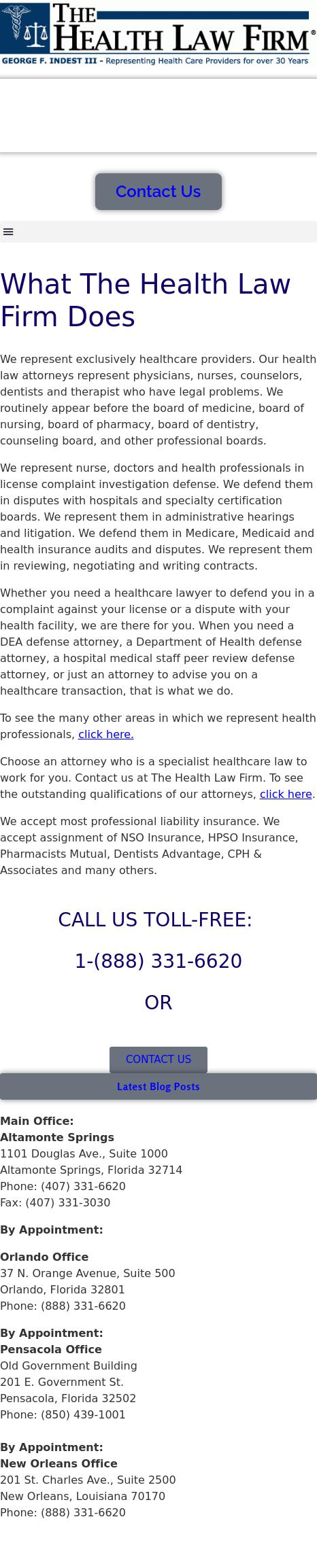 The Health Law Firm - Pensacola FL Lawyers