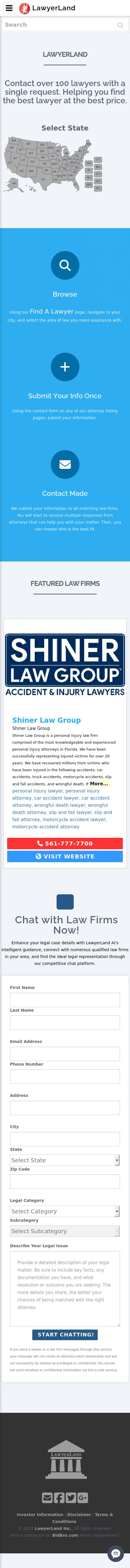 LawyerLand Instant Listing Manager - Wilmington DE Lawyers
