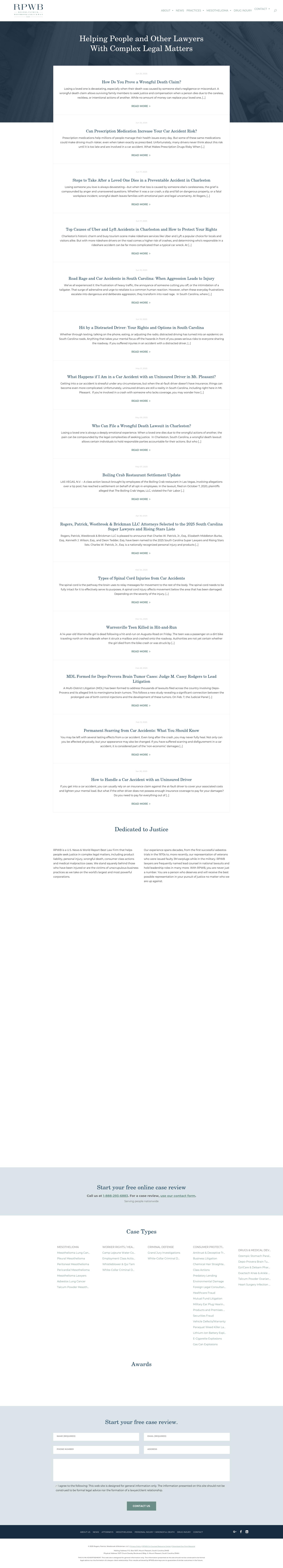 Richardson, Patrick, Westbrook & Brickman, LLC - Charleston SC Lawyers