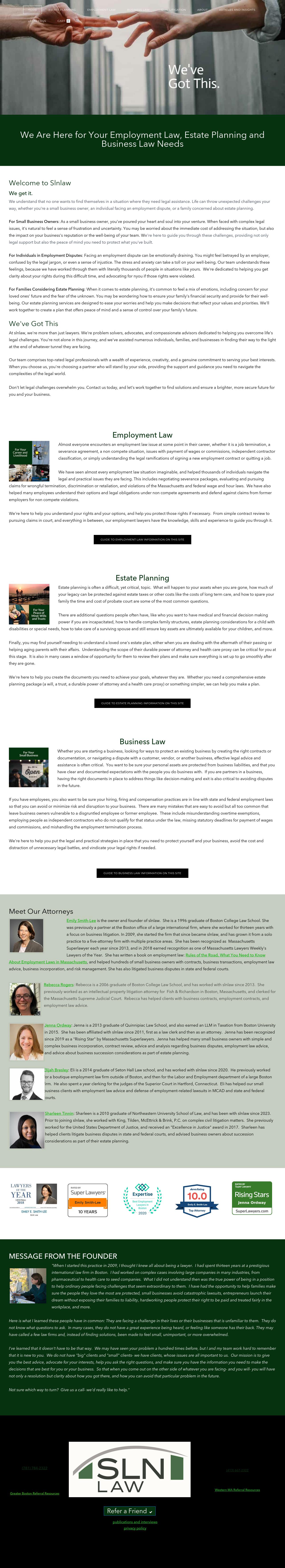 Smith Lee Nebenzahl LLP - Sharon MA Lawyers