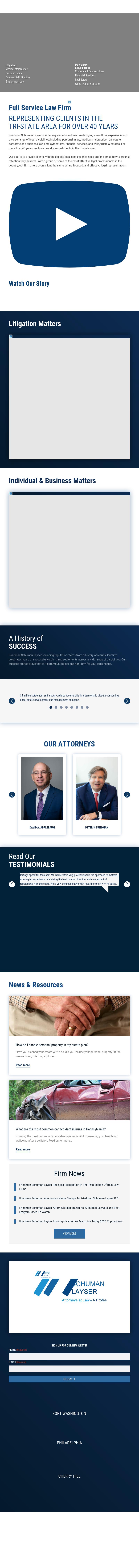 Friedman, Schuman, Applebaum and Nemeroff, P.C. - Wilmington DE Lawyers