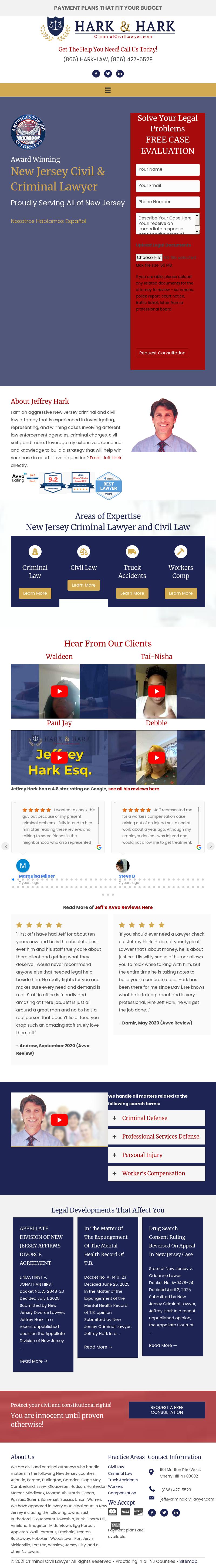 Jeffrey S. Hark - Cherry Hill NJ Lawyers