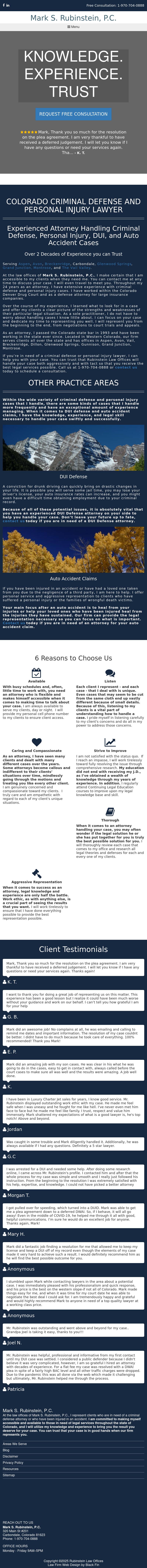 Mark S. Rubinstein, P.C. - Vail CO Lawyers