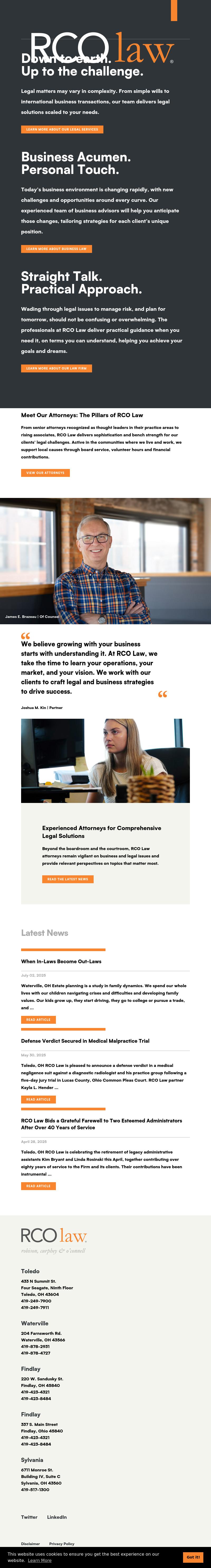 Robison, Curphey & O'Connell, LLC - Waterville OH Lawyers