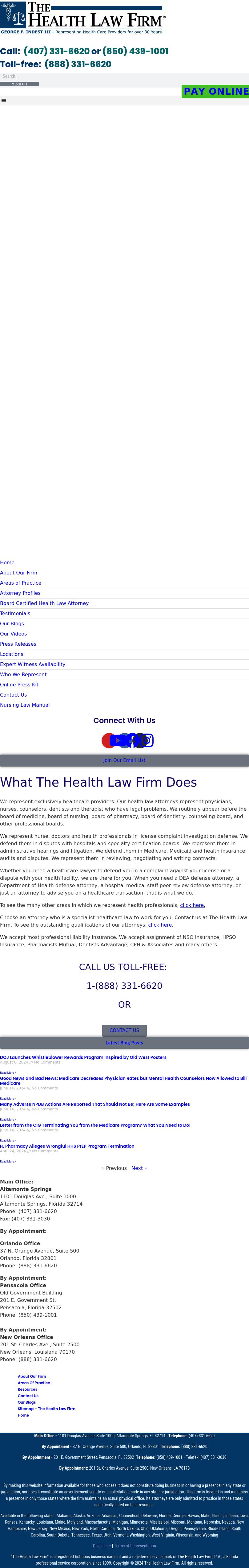 The Health Law Firm - Pensacola FL Lawyers