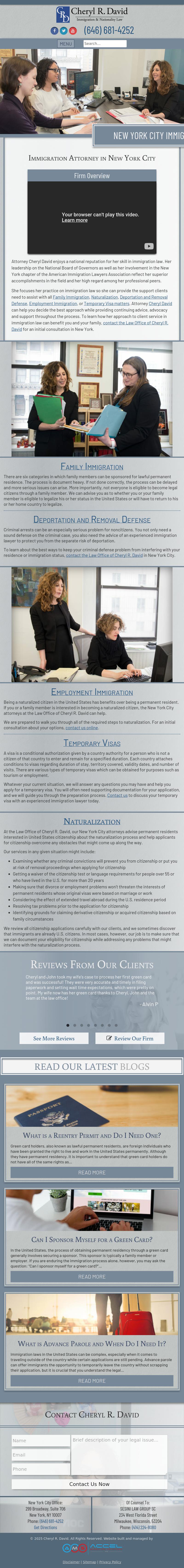 The Law Office of Cheryl R. David - New York NY Lawyers