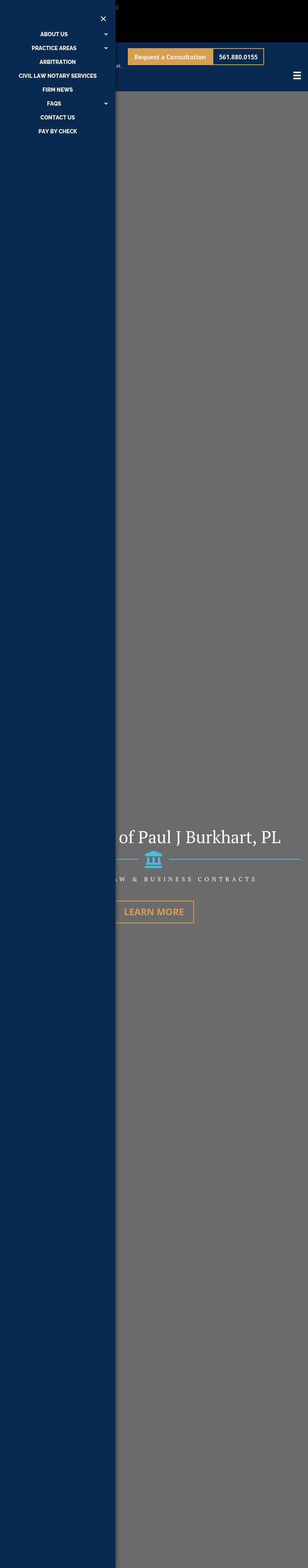 The Law Offices of Paul J. Burkhart, P.L. - Palm Beach Gardens FL Lawyers