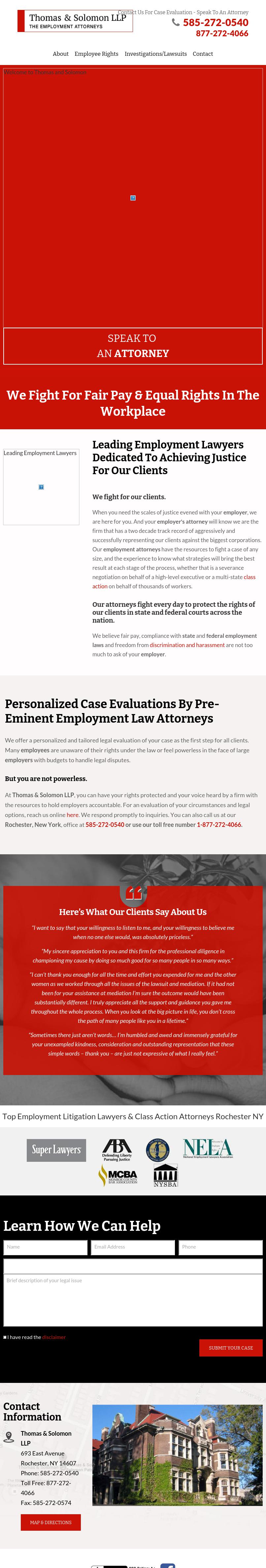 Thomas & Solomon, LLP - Rochester NY Lawyers