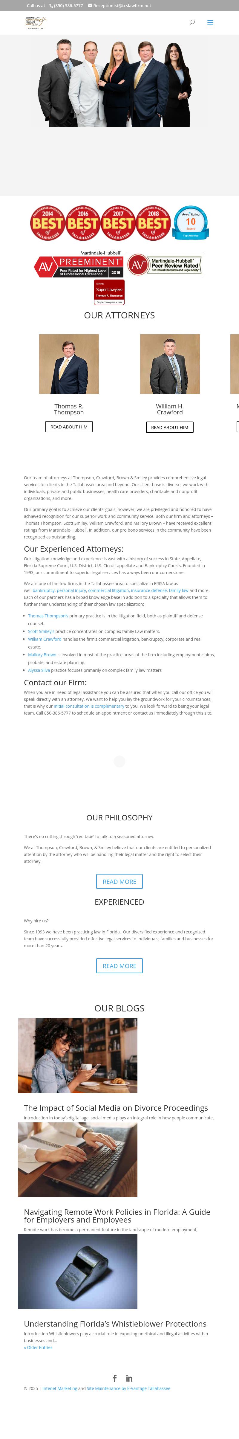 Thompson Crawford & Smiley PA - Tallahassee FL Lawyers