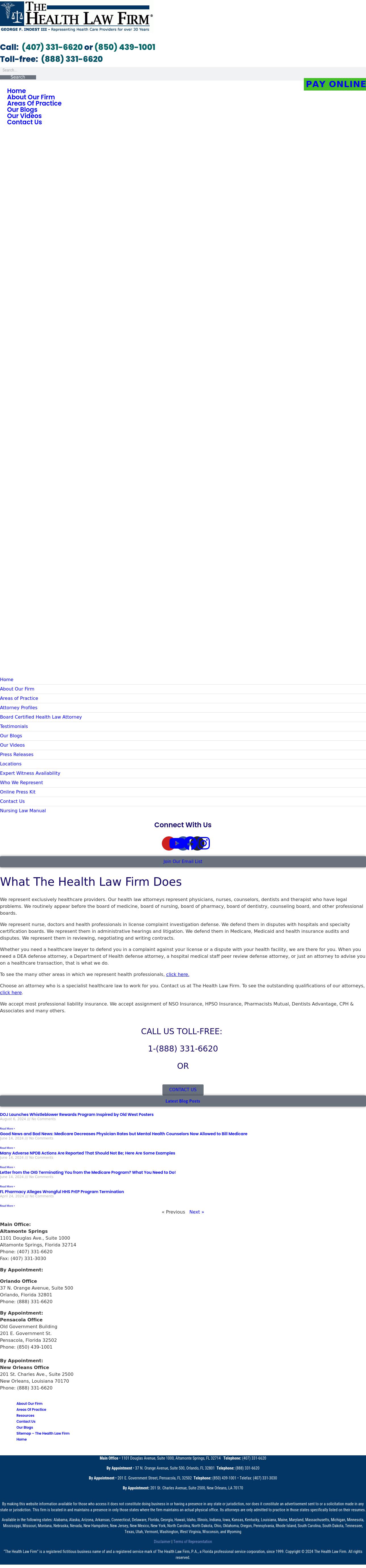 The Health Law Firm - Pensacola FL Lawyers