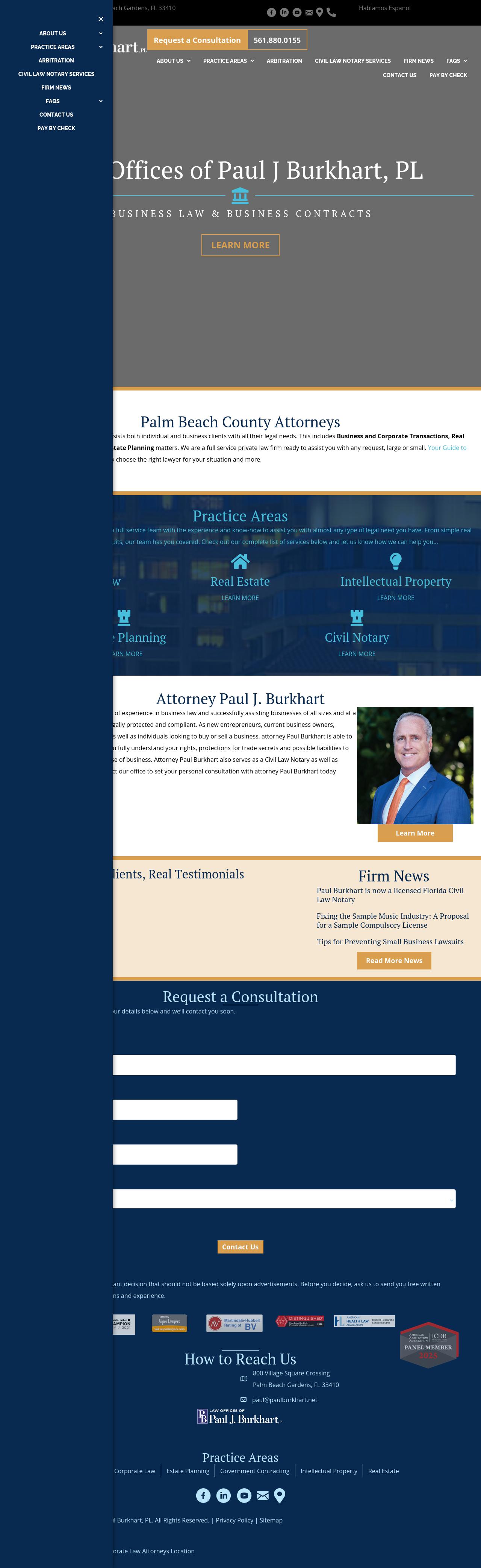 The Law Offices of Paul J. Burkhart, P.L. - Palm Beach Gardens FL Lawyers