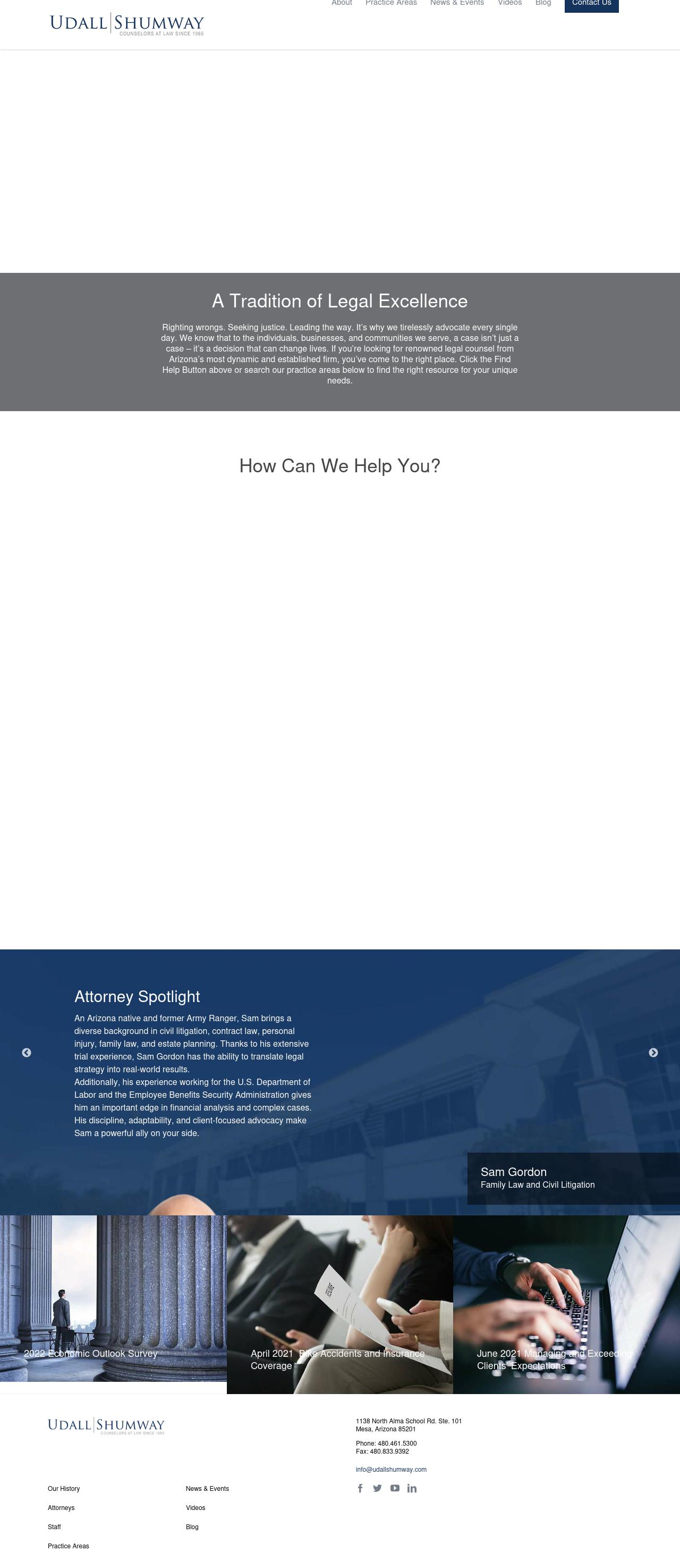 Udall Shumway PLC - Yuma AZ Lawyers